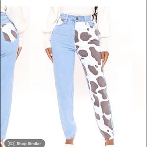 Got Mooooves Non Stretch Mom Jeans